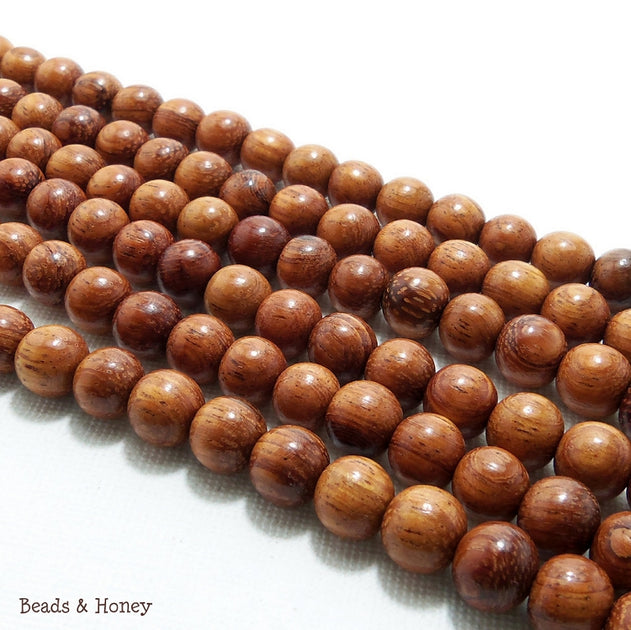 Unfinished Bayong Wood Bead Round 8mm (16-Inch Strand) – Beads and Honey