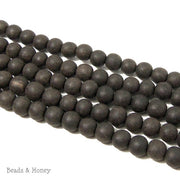 Unfinished Ebony Wood Beads Round 8mm  (16 Inch Strand)  