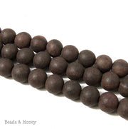 Unfinished Ebony Wood Beads Round 12mm  (16 Inch Strand)    