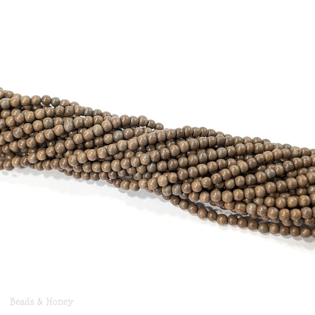 Brown Graywood Bead Round 6-7mm (16-Inch Strand)