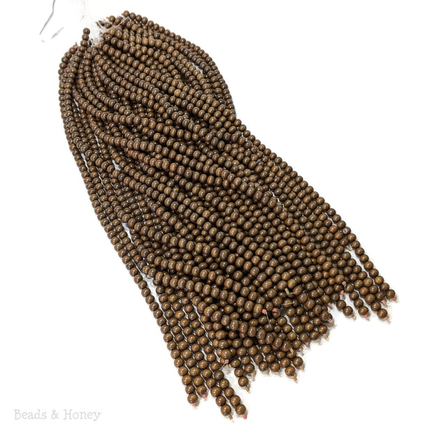 Brown Graywood Bead Round 8mm (16-Inch Strand)