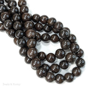 Robles Wood Bead Enhanced Very Dark Round 14-15mm (16-Inch Strand)