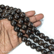 Robles Wood Bead Enhanced Very Dark Round 14-15mm (16-Inch Strand)