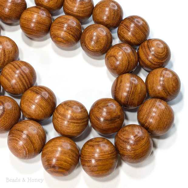 Bayong Wood Bead Round 30mm (8-Inch or 16-Inch Strand)