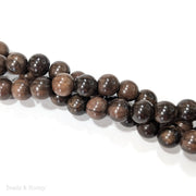 Ebony Wood Bead Round Dark 12mm (16-Inch Strand)