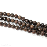 Ebony Wood Bead Round Dark 12mm (16-Inch Strand)