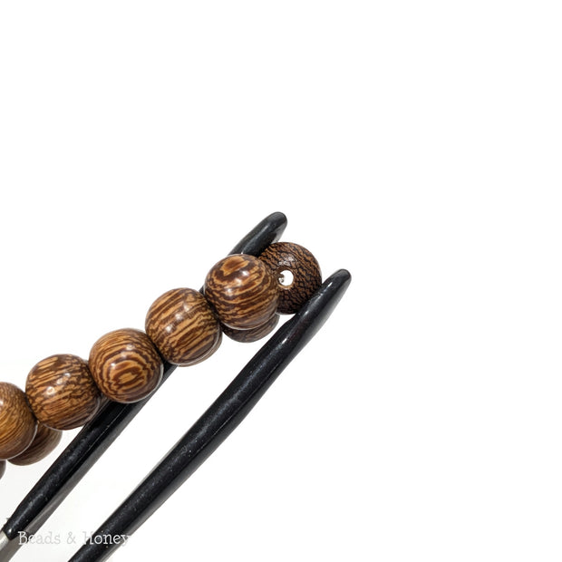 Madre de Cacao Wood Bead Light to Medium Brown Round 7-8mm (16-Inch Strand)