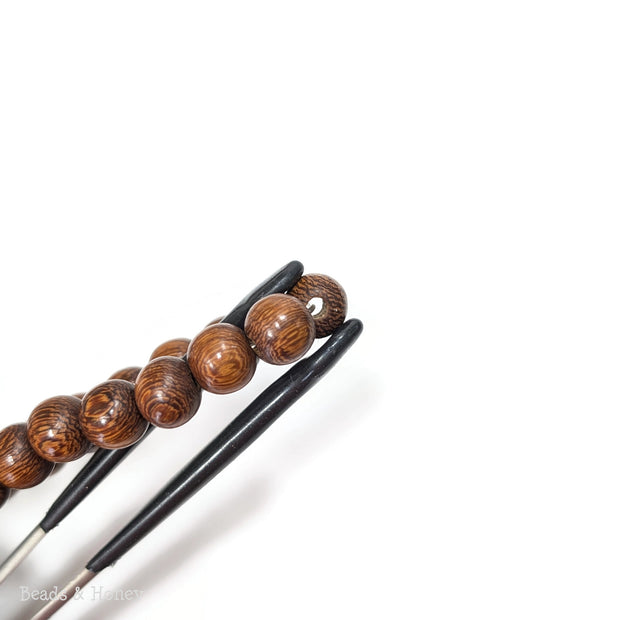 Madre de Cacao Wood Bead Medium Brown Round 8mm (16-Inch Strand)