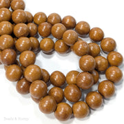 Nangka Wood Bead Round 14-15mm (16-Inch Strand)