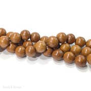 Nangka Wood Bead Round 14-15mm (16-Inch Strand)