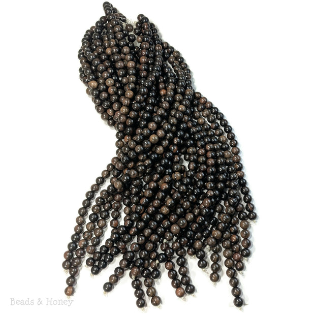 Ebony Wood Bead Round Dark 12mm (16-Inch Strand)