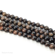 Ebony Wood Bead Round Dark 12mm (16-Inch Strand)