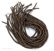 Madre de Cacao Wood Dark Round 4-5mm (16-Inch Strand)