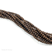 Madre de Cacao Wood Dark Round 4-5mm (16-Inch Strand)