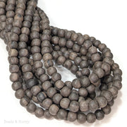 Unfinished Ebony Wood Beads Round 8mm (16-Inch Strand)