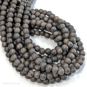 Unfinished Ebony Wood Beads Round 8mm (16-Inch Strand)