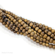 Robles Wood Bead Light/Med Brown Round 8mm (16-Inch Strand)