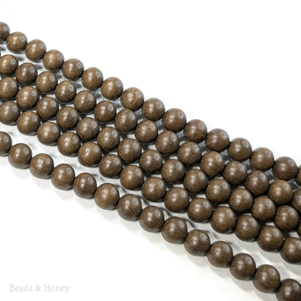 Brown Graywood Bead Round 10mm (16-Inch Strand)