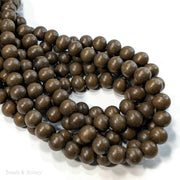 Brown Graywood Bead Round 10mm (16-Inch Strand)