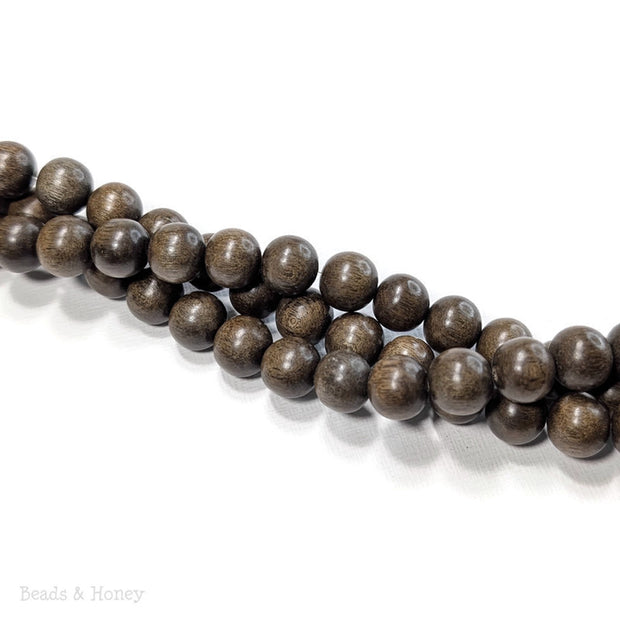 Graywood Bead Dark Round 10mm (16-Inch Strand)