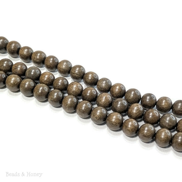 Graywood Bead Dark Round 10mm (16-Inch Strand)