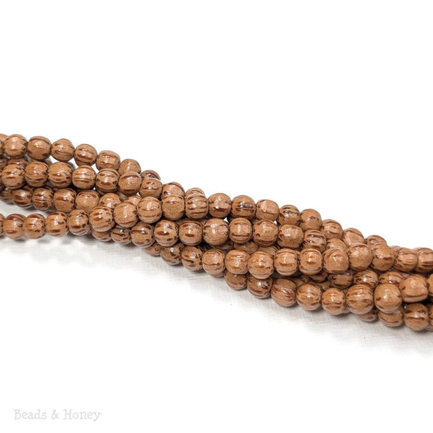 Palmwood Bead Light Round 6-7mm (Full Strand)