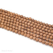 Palmwood Bead Light Round 6-7mm (Full Strand)