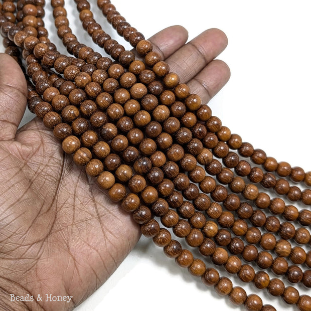 Bayong Wood Bead Round 8mm (16-Inch Strand)