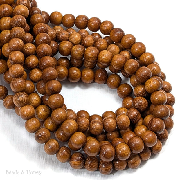 Bayong Wood Bead Round 8mm (16-Inch Strand)