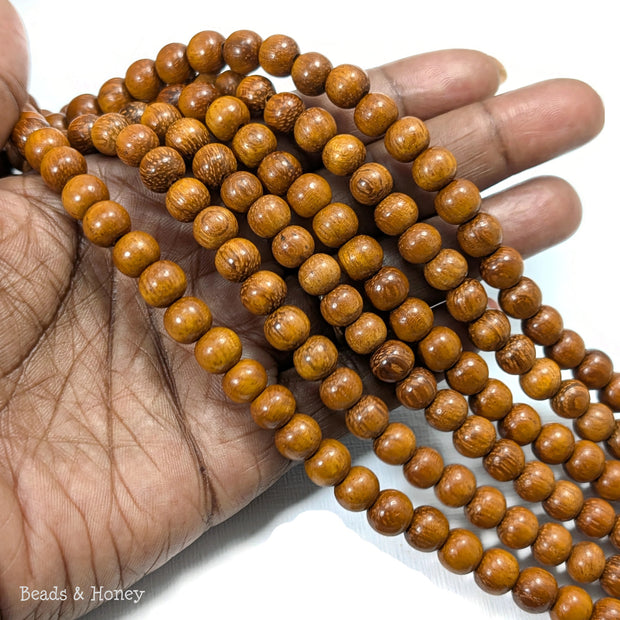 Bayong Wood Bead Round 8mm (16-Inch Strand)