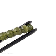 Dakota Stones Canadian Nephrite Jade Large Hole Bead Round 8mm (8-Inch Strand)
