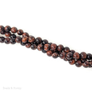 Dakota Stones Red Tiger Eye 8mm Large Hole Round Bead (7.5-Inch Strand)
