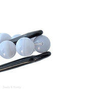 Blue Lace Agate Bead Round 8mm (16 Inch Strand)