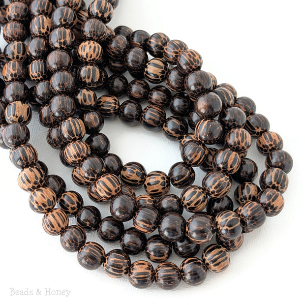 Patikan Wood Large Hole Bead Round 10mm w/3mm Hole (16-Inch Strand)
