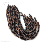 Patikan Wood Large Hole Bead Round 10mm w/3mm Hole (16-Inch Strand)