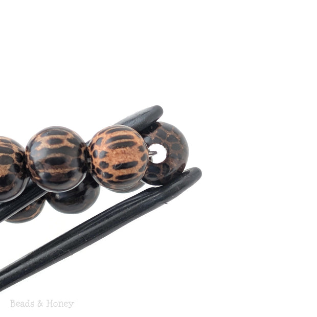 Patikan Wood Large Hole Bead Round 10mm w/3mm Hole (16-Inch Strand)