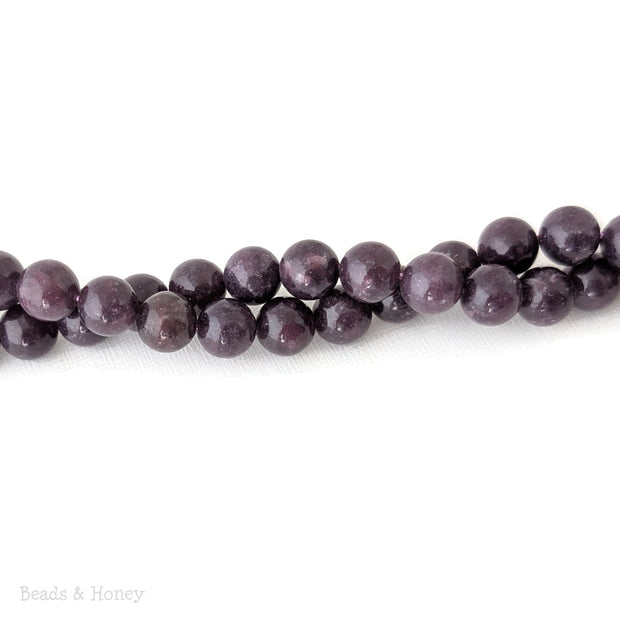 Dakota Stones Lepidolite Dark Purple Grade A Round 10mm (15-Inch Strand)