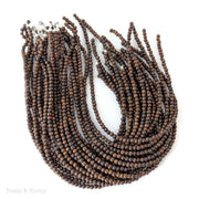 Robles Wood Beads Round 4-5mm (16-Inch Strand)