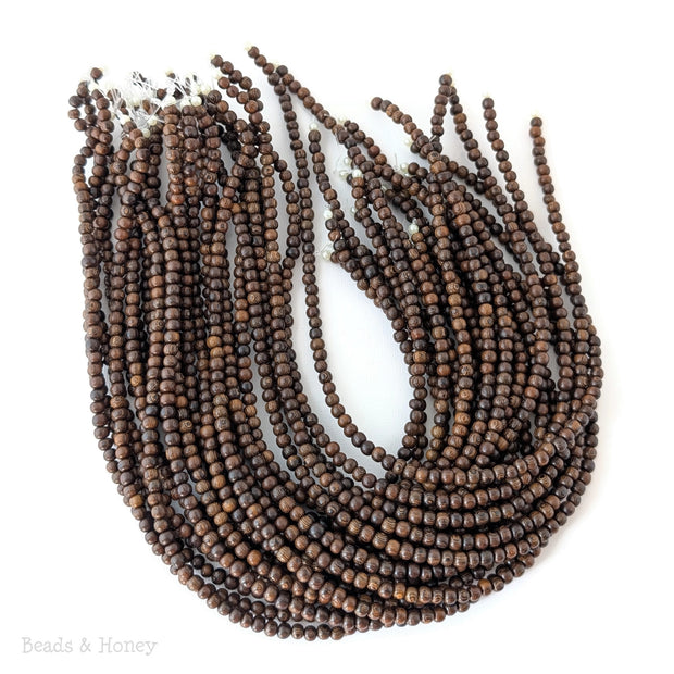 Robles Wood Beads Round 4-5mm (16-Inch Strand)