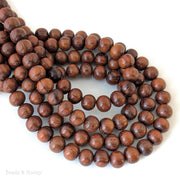 Bayong Wood Bead Dark Round 10mm (16-Inch Strand)