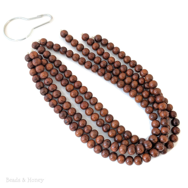 Bayong Wood Bead Dark Round 10mm (16-Inch Strand)