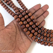 Bayong Wood Bead Dark Round 10mm (16-Inch Strand)