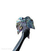 Abalone Shell Focal Beads Grape Leaves 20x26mm (2pcs)