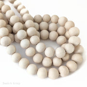 Unfinished Whitewood Round 14-15mm (16 Inch Strand)