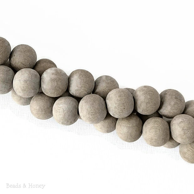 Unfinished Graywood Bead Round 14-15mm (16-Inch Strand)
