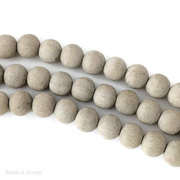 Unfinished Graywood Bead Round 14-15mm (16-Inch Strand)