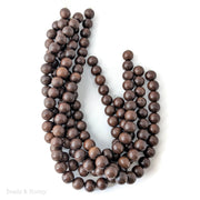 Madre de Cacao Wood Dark Round 14-15mm (16-Inch Strand)