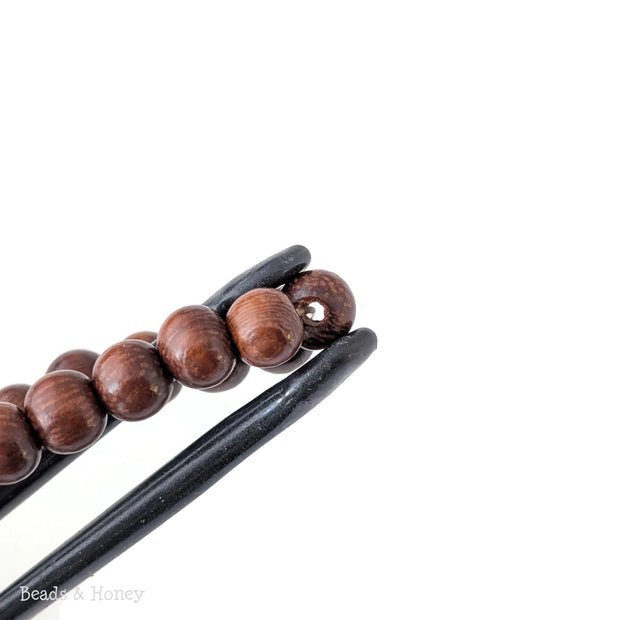 Madre de Cacao Wood Bead Dark Round 6-7mm (16-Inch Strand)