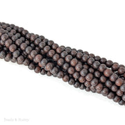 Madre de Cacao Wood Bead Very Dark Round 6-7mm (16-Inch Strand)