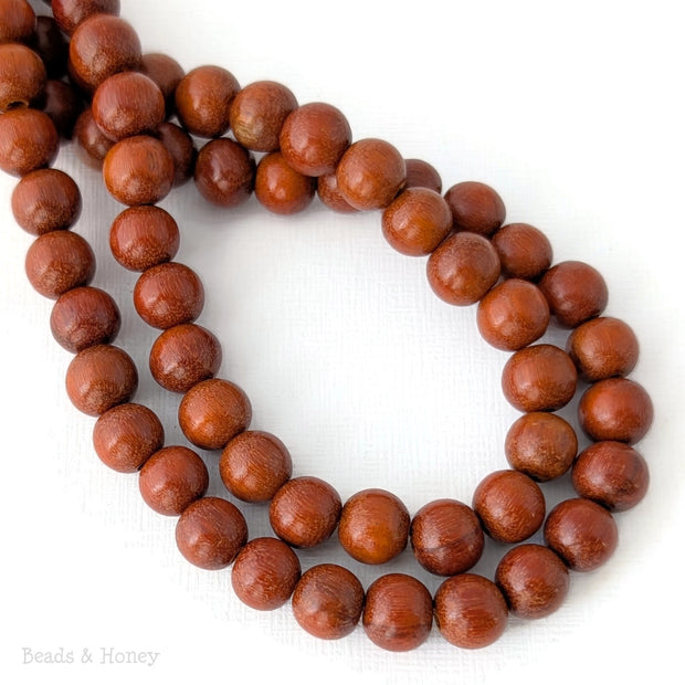 Sibucao Wood Bead Dark Round 8mm (16-Inch Strand)